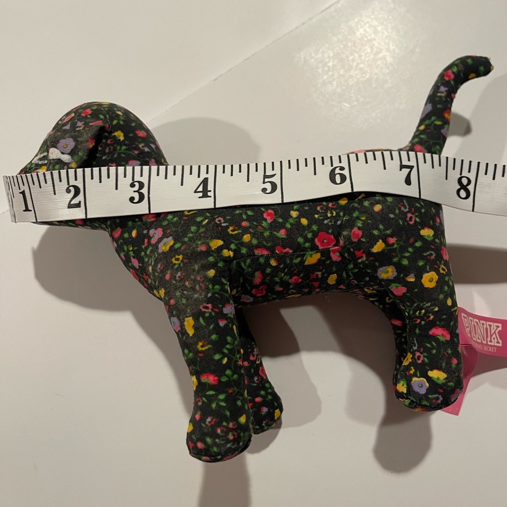 Vintage Pink Victoria’s Secret Peace Stuffed Floral Dog - Picture 7 of 9